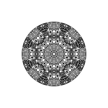 Vektör yuvarlak soyut daire. Mandala stili.