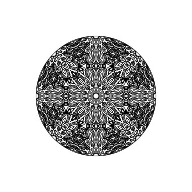 Vektör yuvarlak soyut daire. Mandala stili.