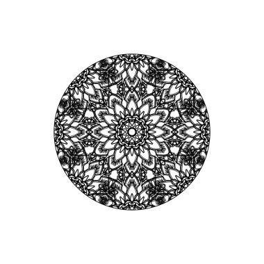 Vektör yuvarlak soyut daire. Mandala stili.