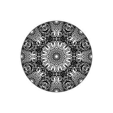 Vektör yuvarlak soyut daire. Mandala stili.