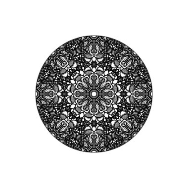 Vektör yuvarlak soyut daire. Mandala stili.