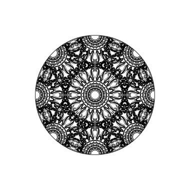 Vektör yuvarlak soyut daire. Mandala stili.