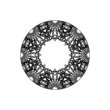 Vektör yuvarlak soyut daire. Mandala stili.