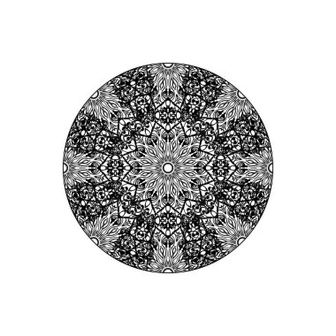 Vektör yuvarlak soyut daire. Mandala stili.