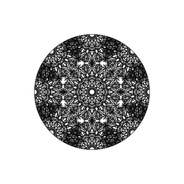 Vektör yuvarlak soyut daire. Mandala stili.