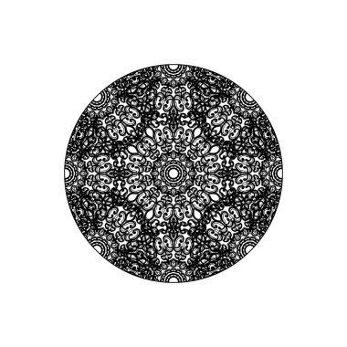 Vektör yuvarlak soyut daire. Mandala stili.