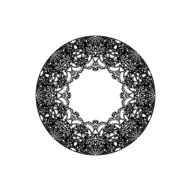 Vektör yuvarlak soyut daire. Mandala stili.