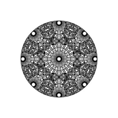 Vektör yuvarlak soyut daire. Mandala stili.