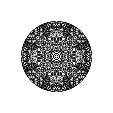 Vektör yuvarlak soyut daire. Mandala stili.
