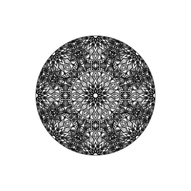 Vektör yuvarlak soyut daire. Mandala stili.