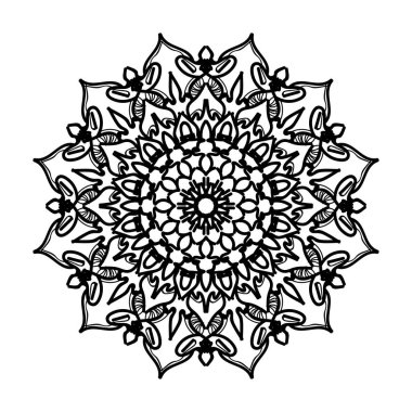 Vektör yuvarlak soyut daire. Mandala stili.