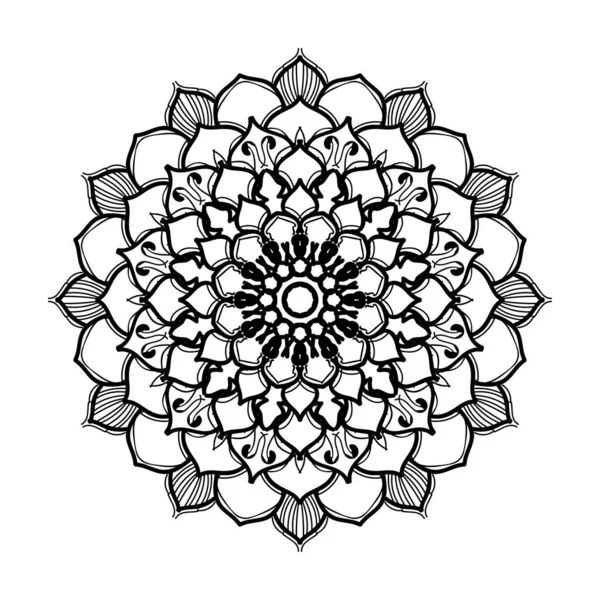 Vector Círculo Abstracto Redondo Estilo Mandala — Archivo Imágenes Vectoriales