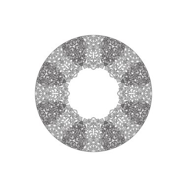 Vektör yuvarlak soyut daire. Mandala stili.