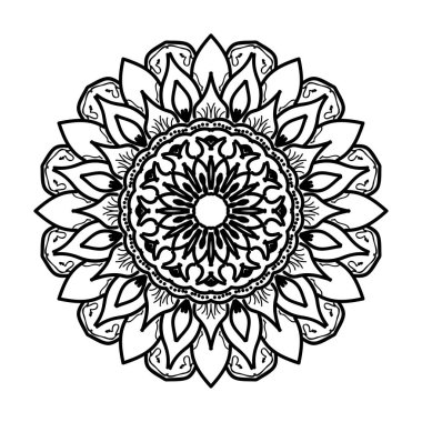 Vektör yuvarlak soyut daire. Mandala stili.