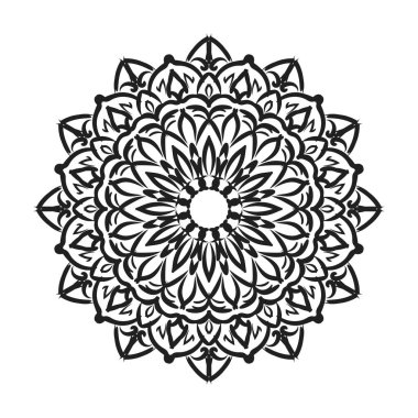 Vektör yuvarlak soyut daire. Mandala stili.
