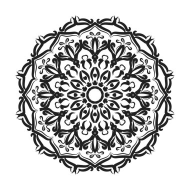 Vektör yuvarlak soyut daire. Mandala stili.