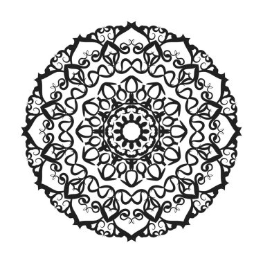 Vektör yuvarlak soyut daire. Mandala stili.