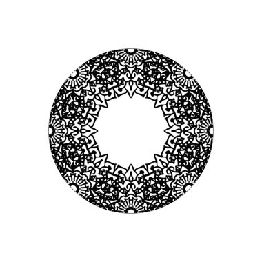 Vektör yuvarlak soyut daire. Mandala stili.