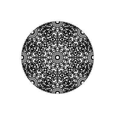 Vektör yuvarlak soyut daire. Mandala stili.
