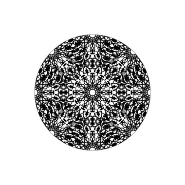 Vektör yuvarlak soyut daire. Mandala stili.