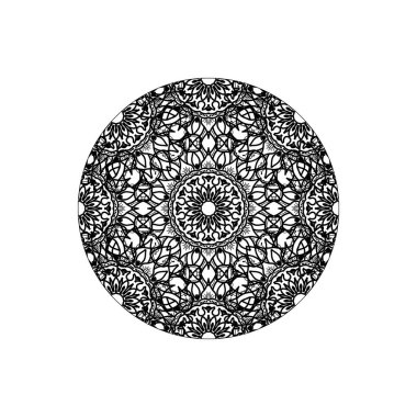 Vektör yuvarlak soyut daire. Mandala stili.