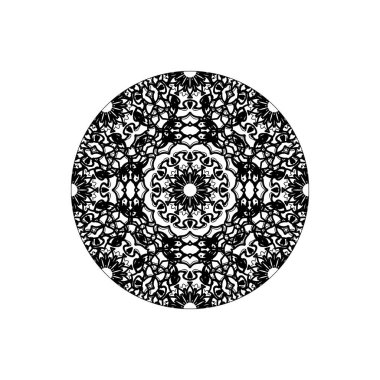 Vektör yuvarlak soyut daire. Mandala stili.