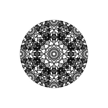 Vektör yuvarlak soyut daire. Mandala stili.