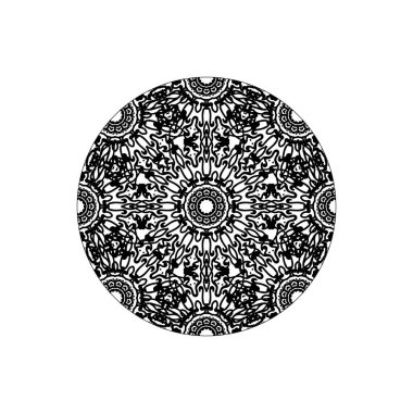 Vektör yuvarlak soyut daire. Mandala stili.