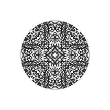 Vektör yuvarlak soyut daire. Mandala stili.