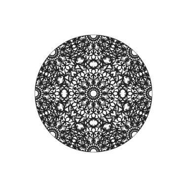 Vektör yuvarlak soyut daire. Mandala stili.