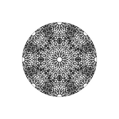 Vektör yuvarlak soyut daire. Mandala stili.