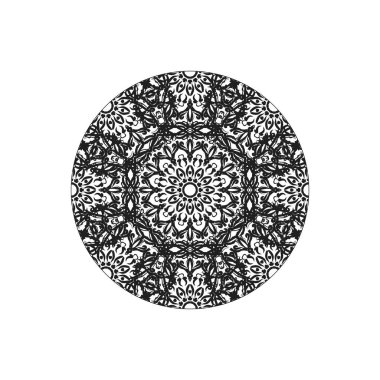Vektör yuvarlak soyut daire. Mandala stili.