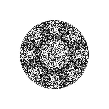Vektör yuvarlak soyut daire. Mandala stili.
