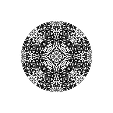 Vektör yuvarlak soyut daire. Mandala stili.