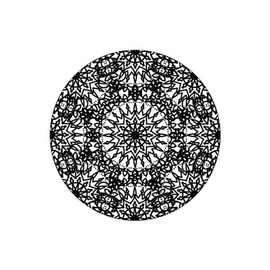 Vektör yuvarlak soyut daire. Mandala stili.