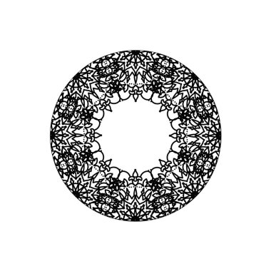Vektör yuvarlak soyut daire. Mandala stili.