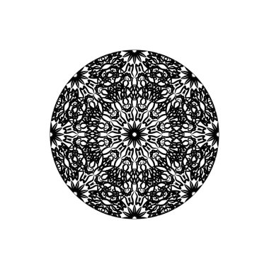 Vektör yuvarlak soyut daire. Mandala stili.