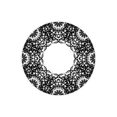 Vektör yuvarlak soyut daire. Mandala stili.