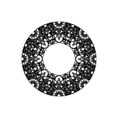 Vektör yuvarlak soyut daire. Mandala stili.