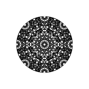 Vektör yuvarlak soyut daire. Mandala stili.