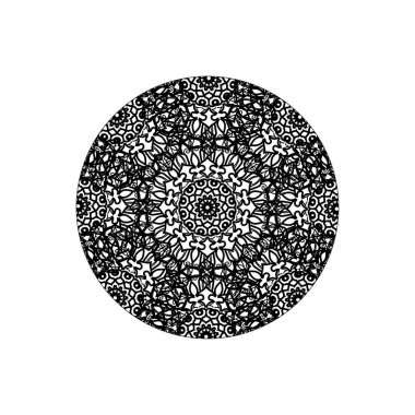 Vektör yuvarlak soyut daire. Mandala stili.