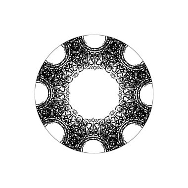 Vektör yuvarlak soyut daire. Mandala stili.