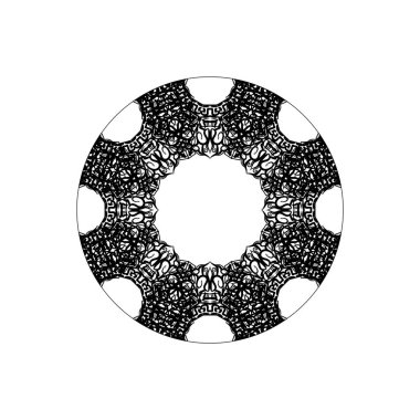 Vektör yuvarlak soyut daire. Mandala stili.