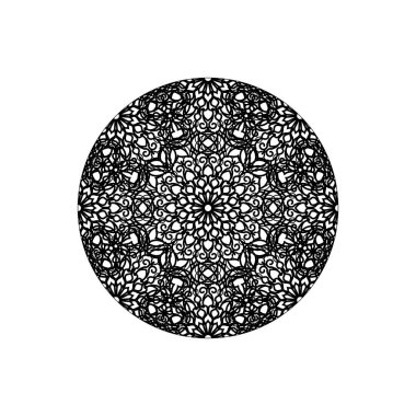 Vektör yuvarlak soyut daire. Mandala stili.