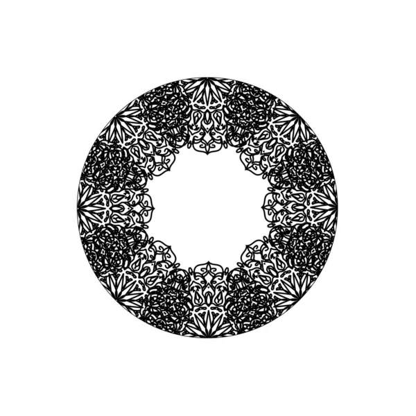 Vektör yuvarlak soyut daire. Mandala stili.