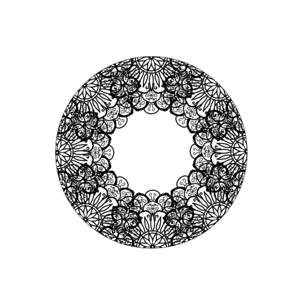 Vektör yuvarlak soyut daire. Mandala stili.