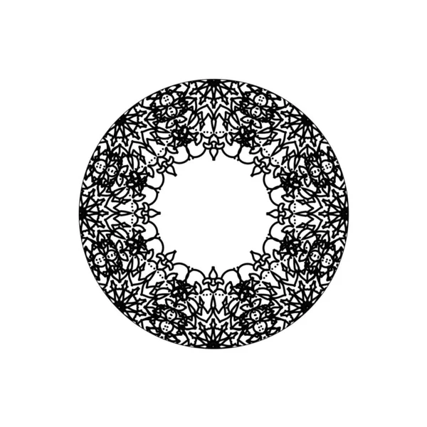 Διάνυσμα Γύρο Αφηρημένη Κύκλο Μάνταλα — Διανυσματικό Αρχείο
