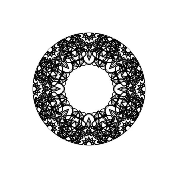 Vektör yuvarlak soyut daire. Mandala stili.