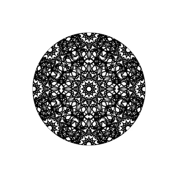 Vektör yuvarlak soyut daire. Mandala stili.
