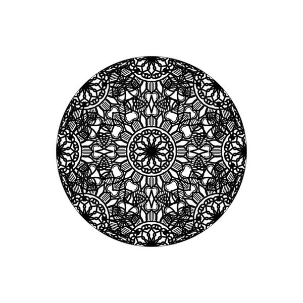 Vektör yuvarlak soyut daire. Mandala stili.